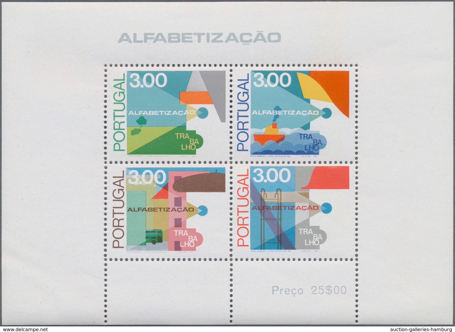 Portugal: 1980/1985, stock of souvenir sheets and sheetlets (of the "azujelo" issues), mint never hi