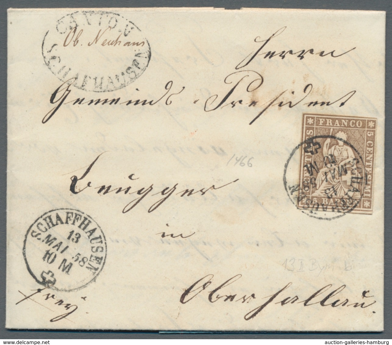 Schweiz: 1841-1945, Partie Von Etwa 70 Belegen, Darunter U.a. Vorphila, Strubli, Blockmarken Und Sat - Used Stamps