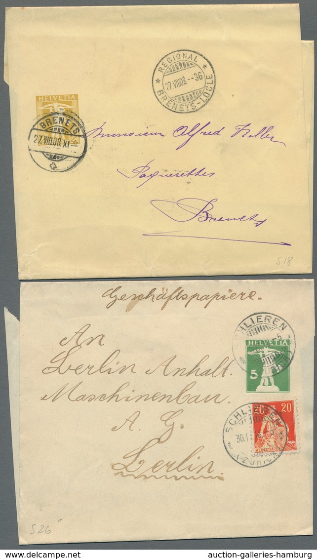 Schweiz - Ganzsachen: 1875-1957, Spezialisierte Sammlung Von über 80 Gebrauchten Und Ungebrauchten G - Stamped Stationery