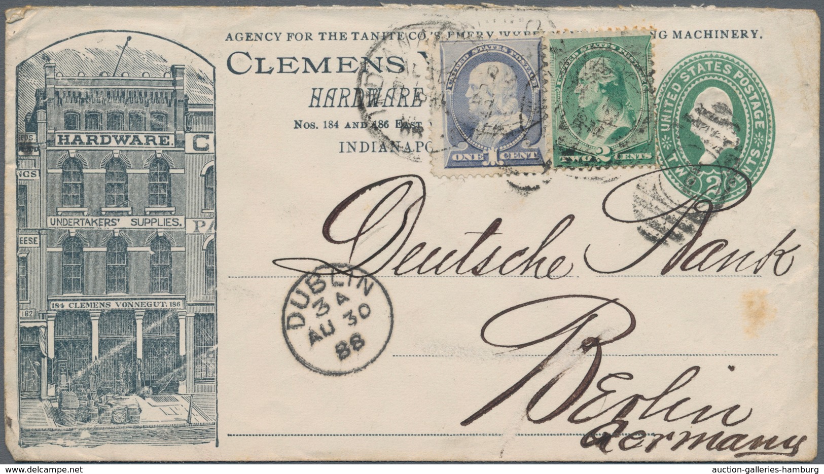 Amerika: 1885-1945 (c.), only few items later, holding of covers and post cards, including many regi