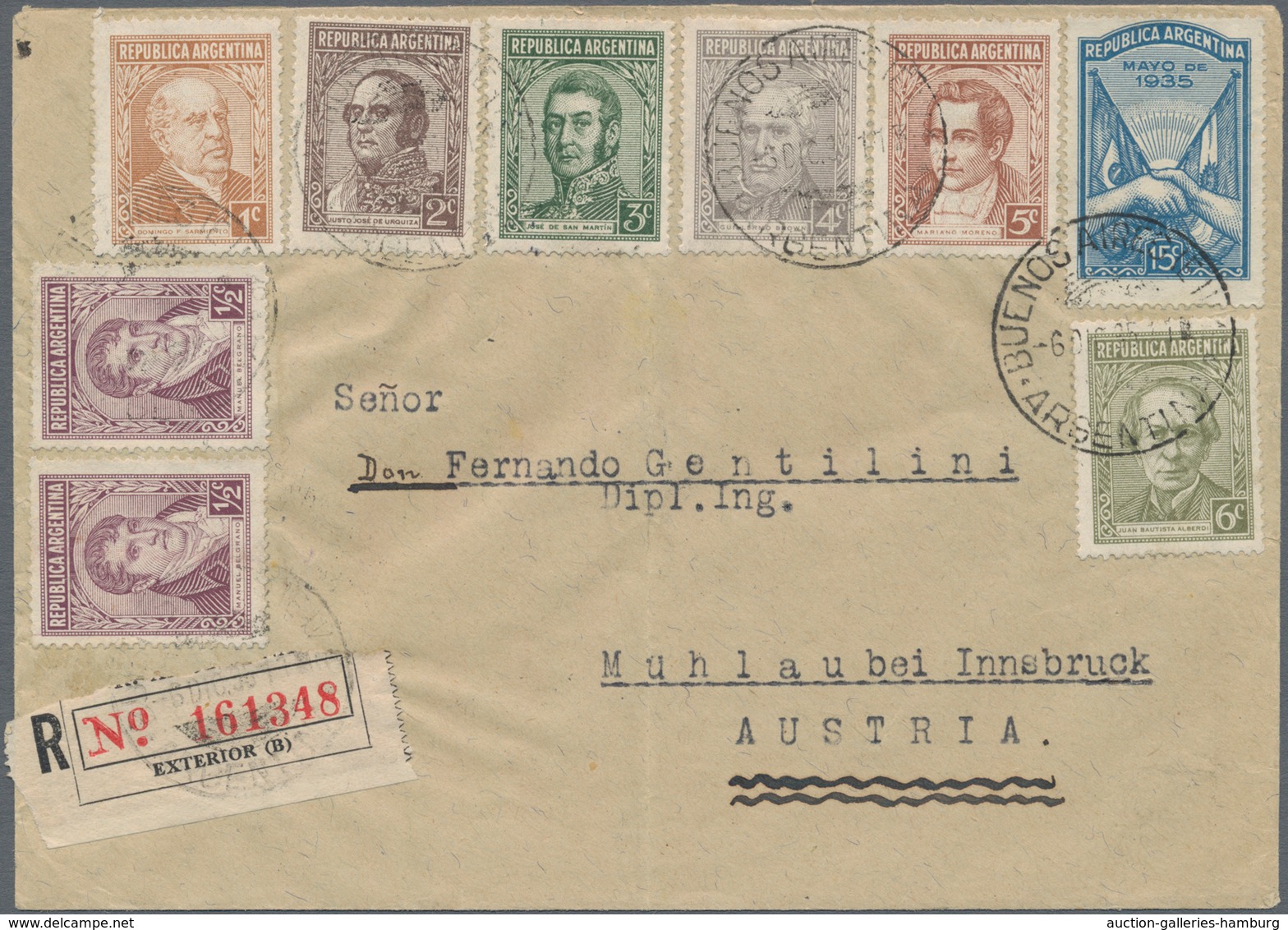 Amerika: 1885-1945 (c.), only few items later, holding of covers and post cards, including many regi