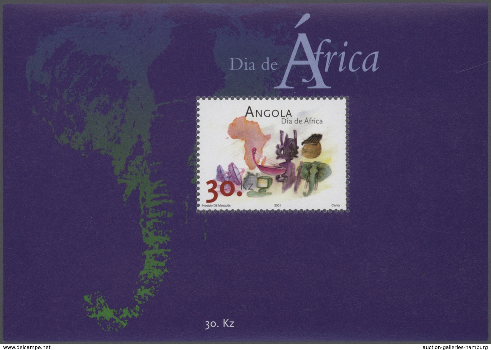 Angola: 2001/2005, Substantial Accumulation In A Box With Only Mint Never Hinged Stamps In Complete - Angola