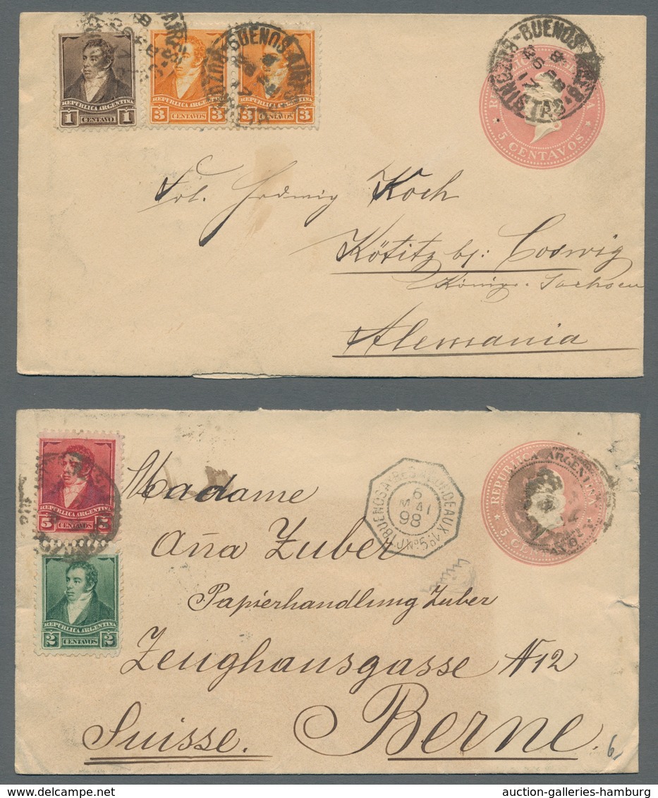 Argentinien: 1897-1908, Assembly Of 16 Postal Stationeries Allegory Of The Republic Of Argentina All - Other & Unclassified