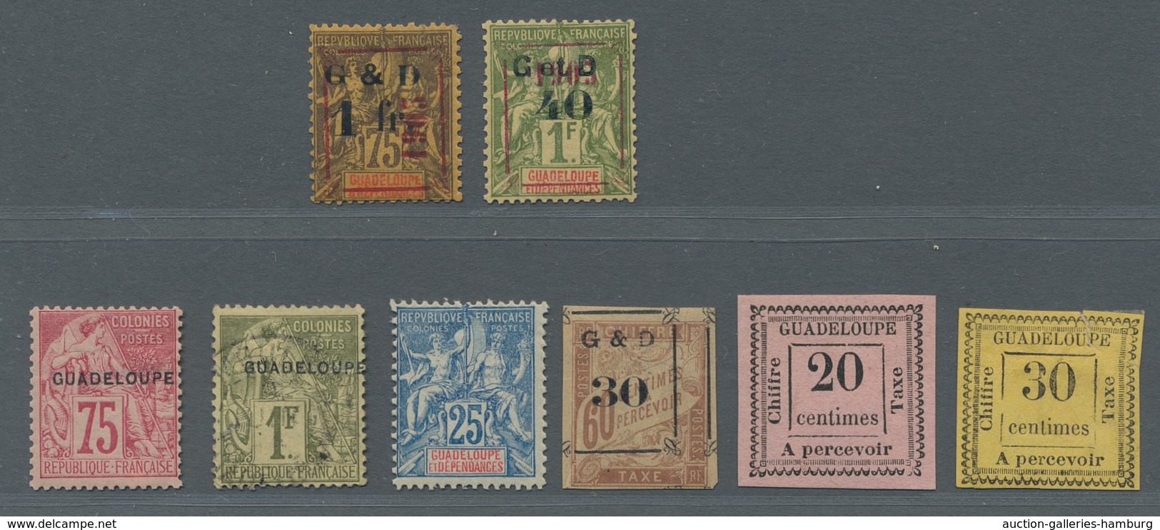 Guadeloupe: 1889 - 1904; Schöne Sammlung Der Französischen Kolonie Guadeloupe Mit Guten Werten Ungeb - Used Stamps