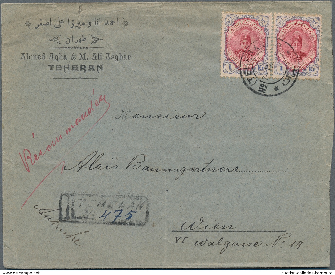 Iran: 1876/1976 (ca.), Outstanding Accumulation Of More Than 130 Pieces, Covers, Parcel Bills And Po - Irán