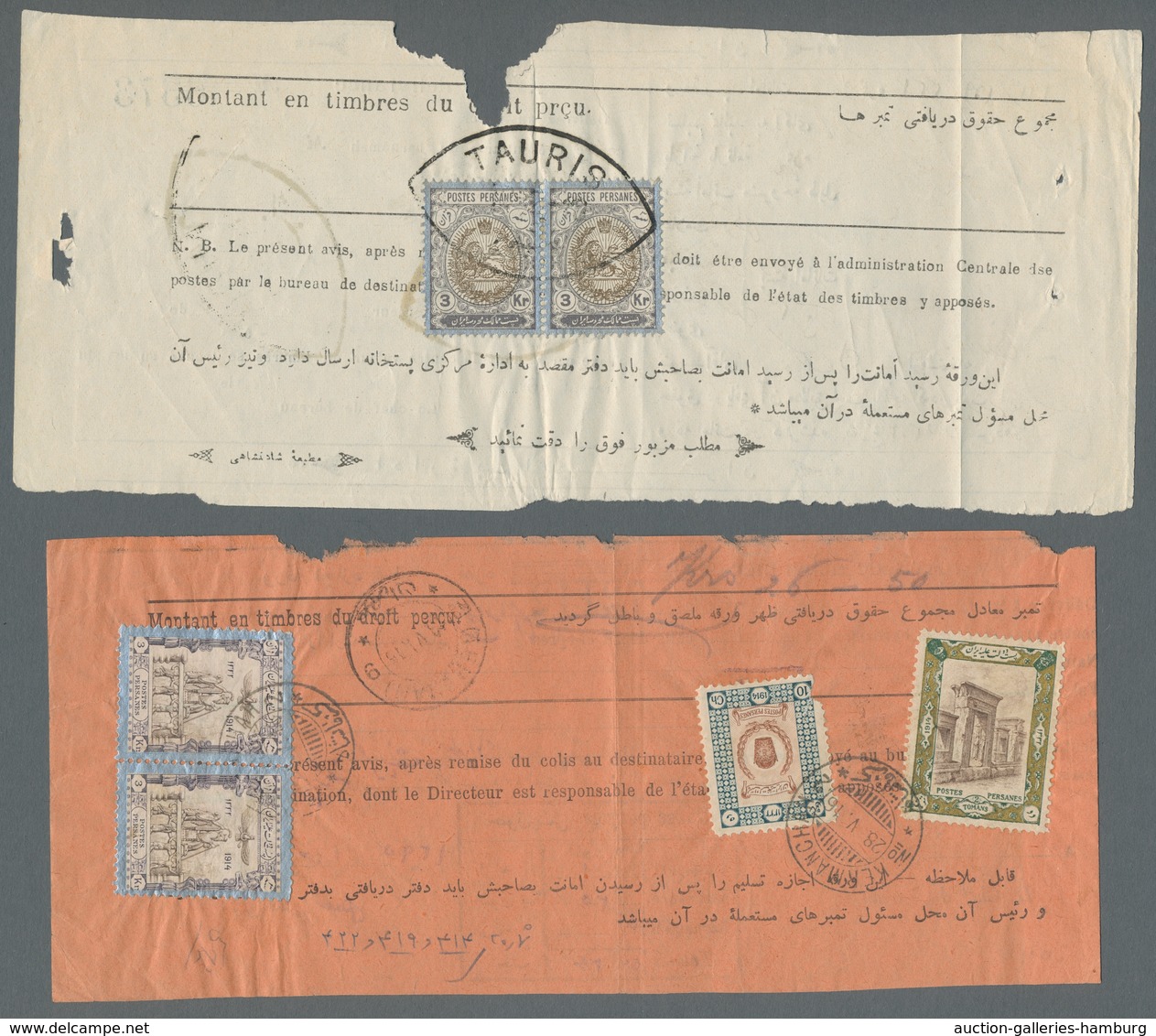 Iran: 1876/1976 (ca.), outstanding accumulation of more than 130 pieces, covers, parcel bills and po