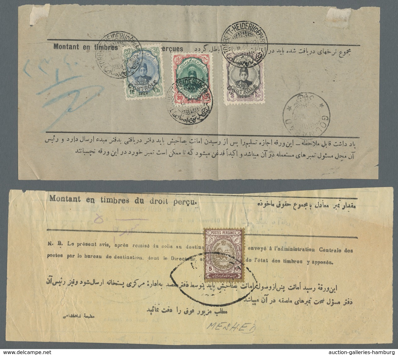 Iran: 1876/1976 (ca.), outstanding accumulation of more than 130 pieces, covers, parcel bills and po