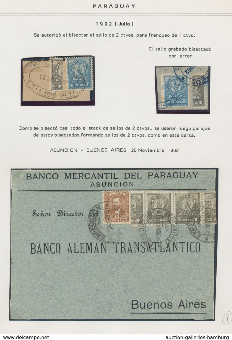 Paraguay: 1892-1928, Ungewöhnlich Reichhaltige Spezialsammlung In Zwei Alben. Beginnend Mit Der Kolu - Paraguay