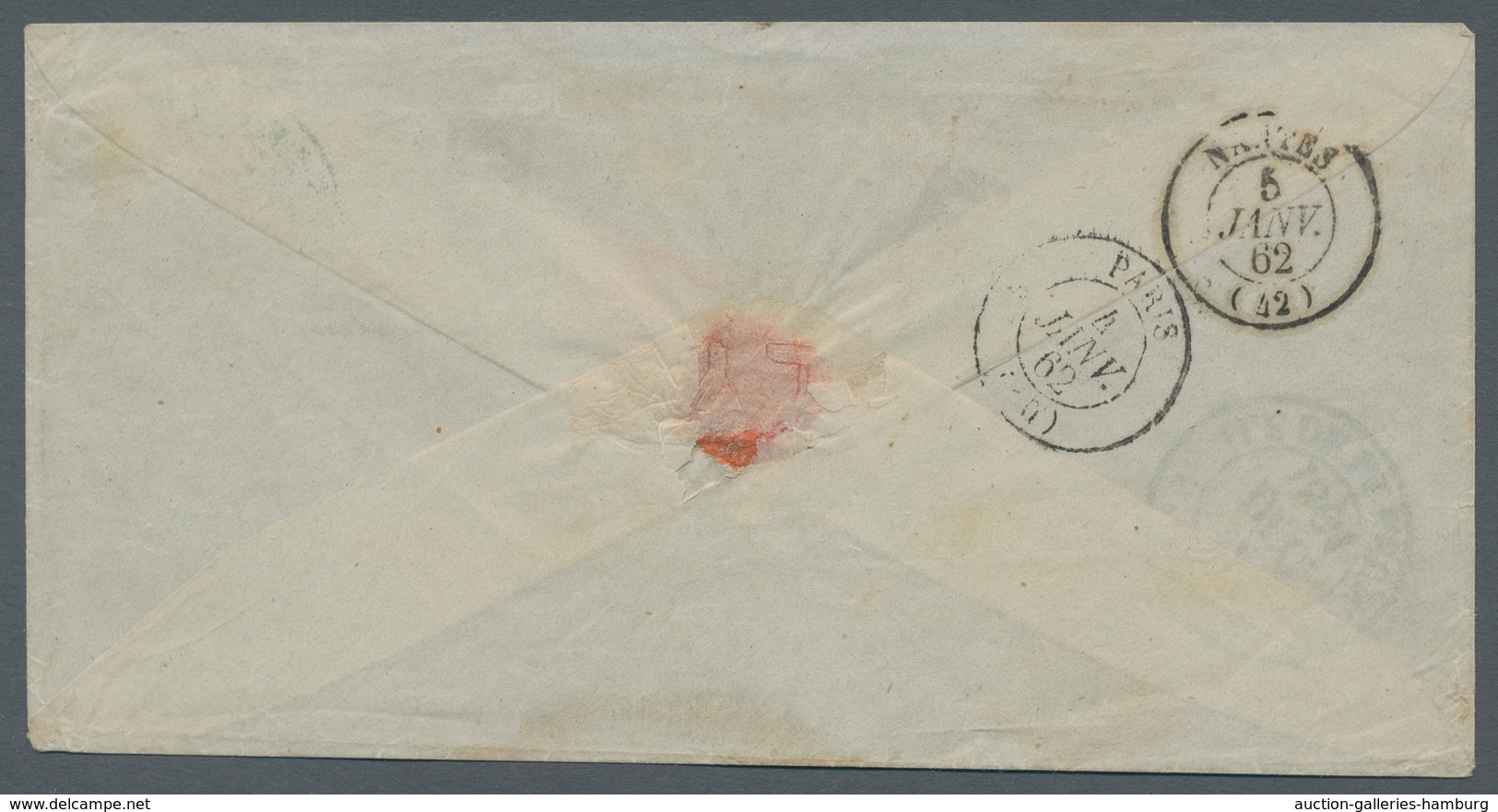 Reunion: 1820-66, Interessante Sammlung Von 122 Markenlosen Altbriefen In Zwei Briefealben Mit Diver - Unused Stamps