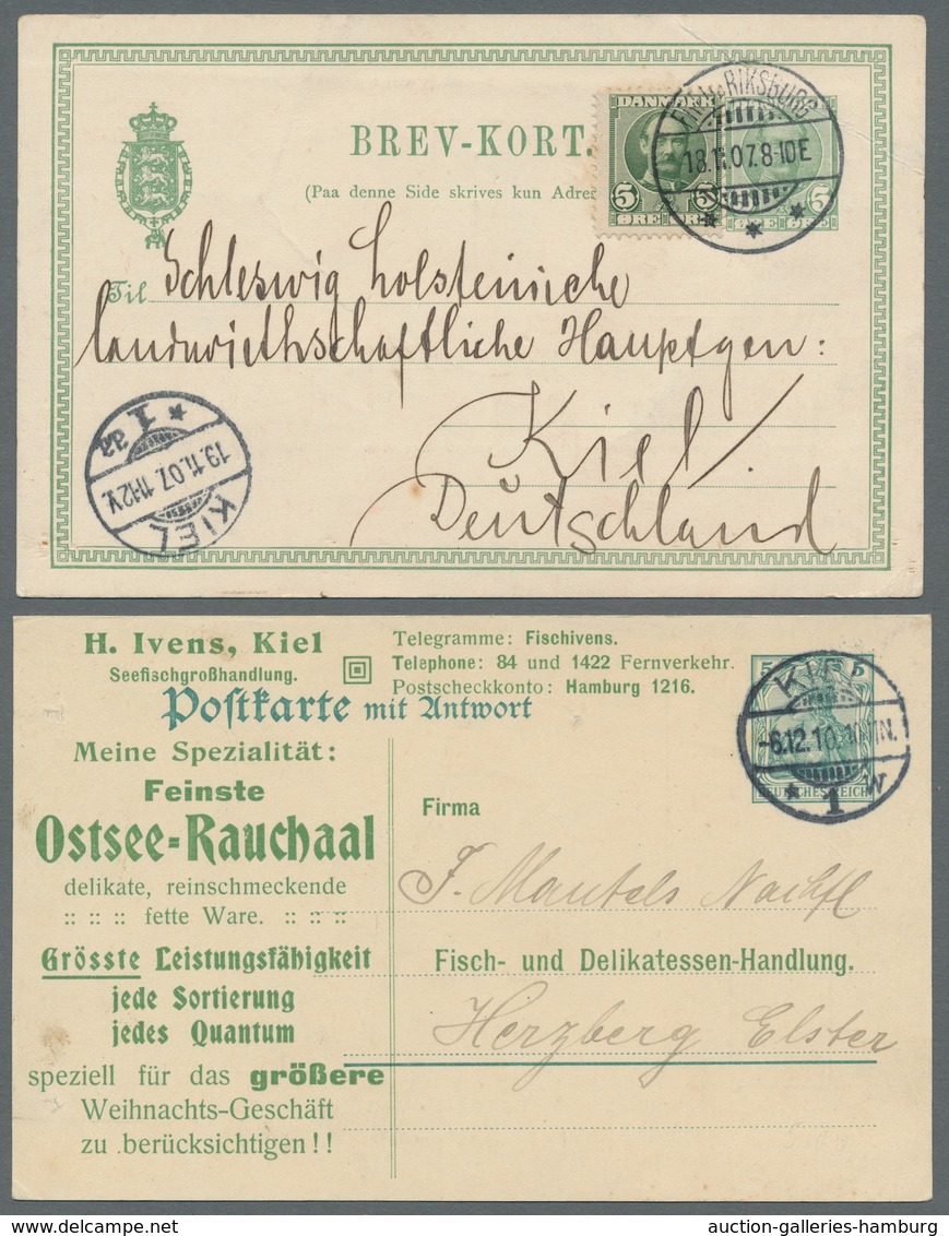 Heimat: Schleswig-Holstein: KIEL; 1889-1963, Sammlung von etwa 65 Belegen mit Kielbezug, darunter u.