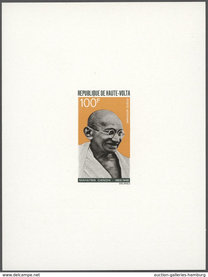 Thematik: Persönlichkeiten - Gandhi / Personalities - Gandhi: 1968/1969, French Africa (Cameroun, Ga - Mahatma Gandhi