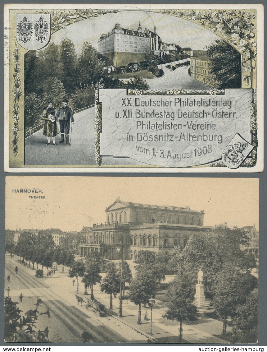 Thematik: Philatelistentage / philatelic congresses: 1899-2001, Sammlung von 47 Belegen von verschie