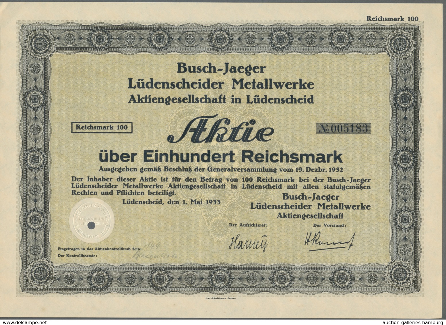 Alte Aktien / Wertpapiere: 1924-1942, Partie Von 9 Aktien Von Diversen Firmen Der Metallindustrie Un - Other & Unclassified