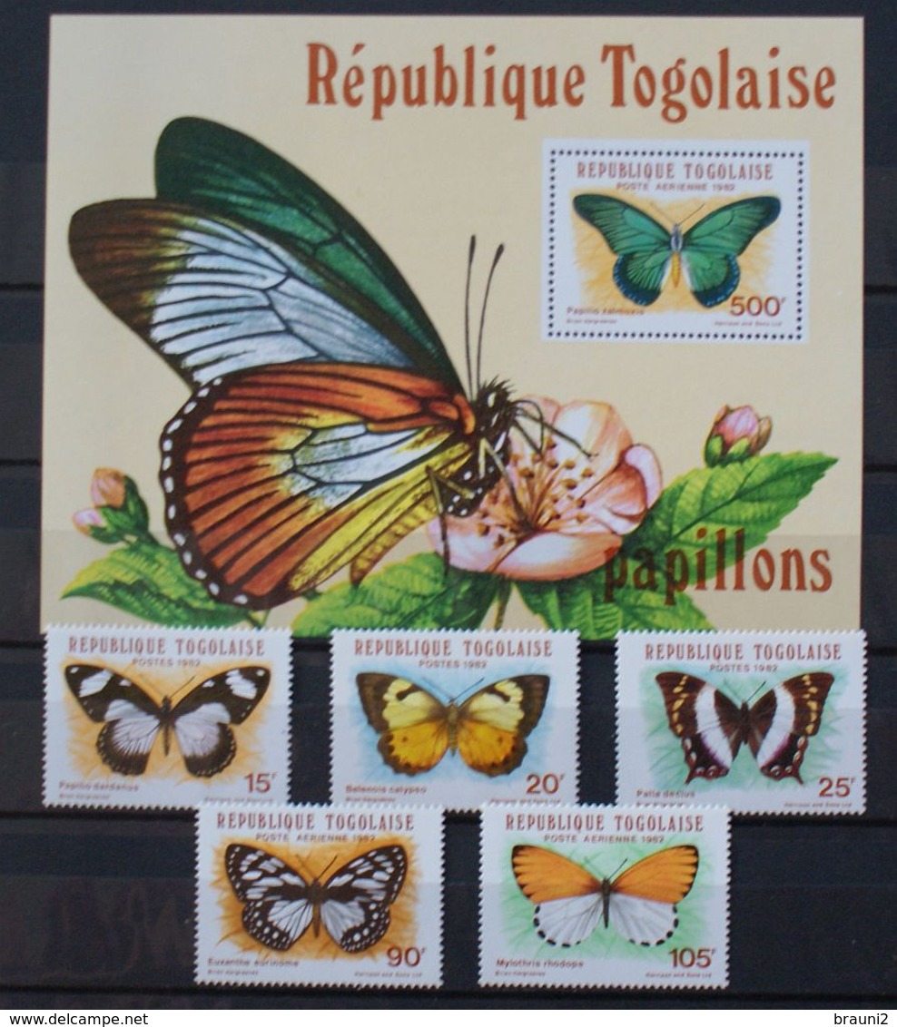 Butterflies Papillons Schmetterlinge Togo Togolaise / ** MNH - Papillons