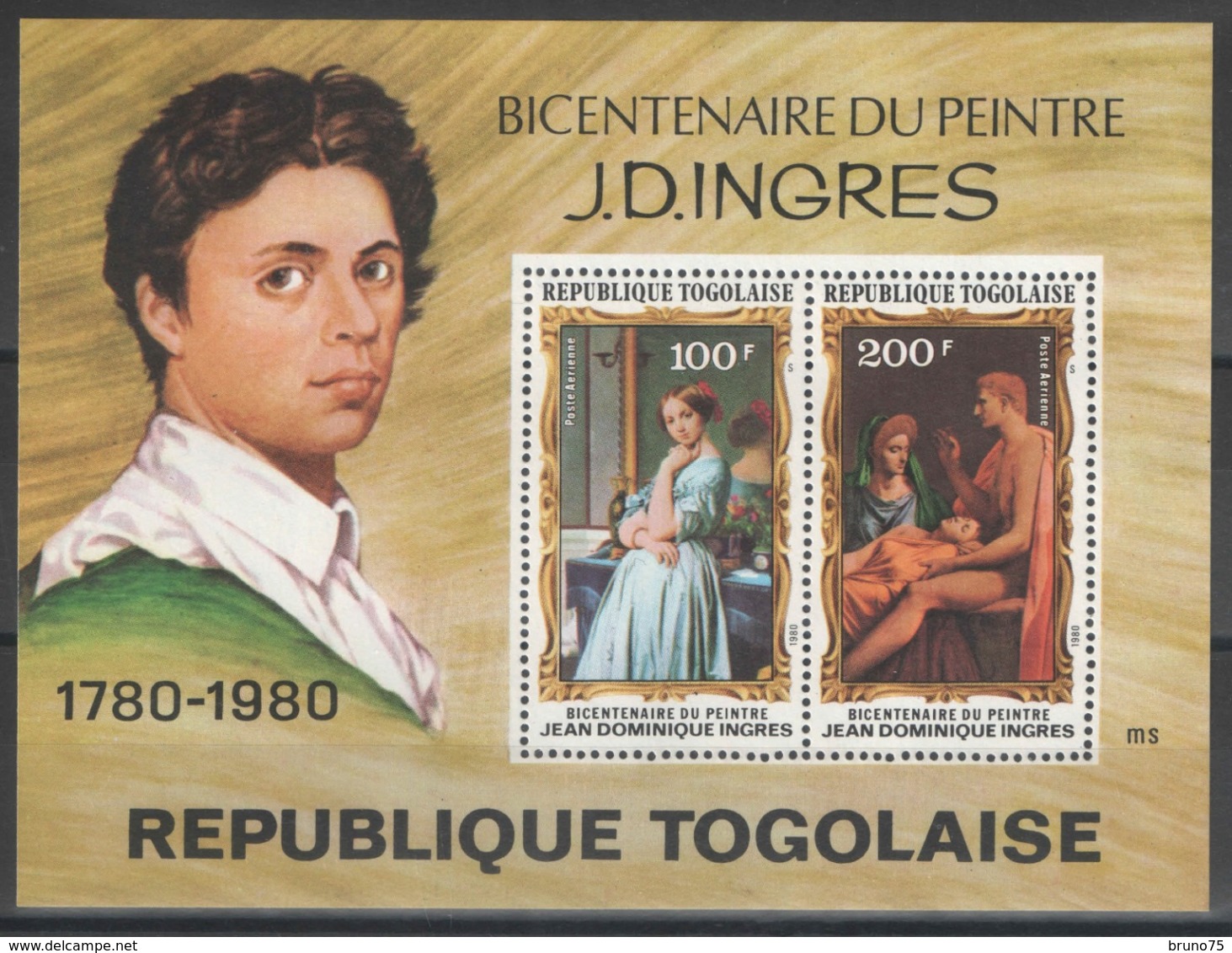 Togo - Bloc - BF - YT 140 ** MNH - 1980 - Bicentenaire Du Peintre J.D. Ingres - Togo (1960-...)