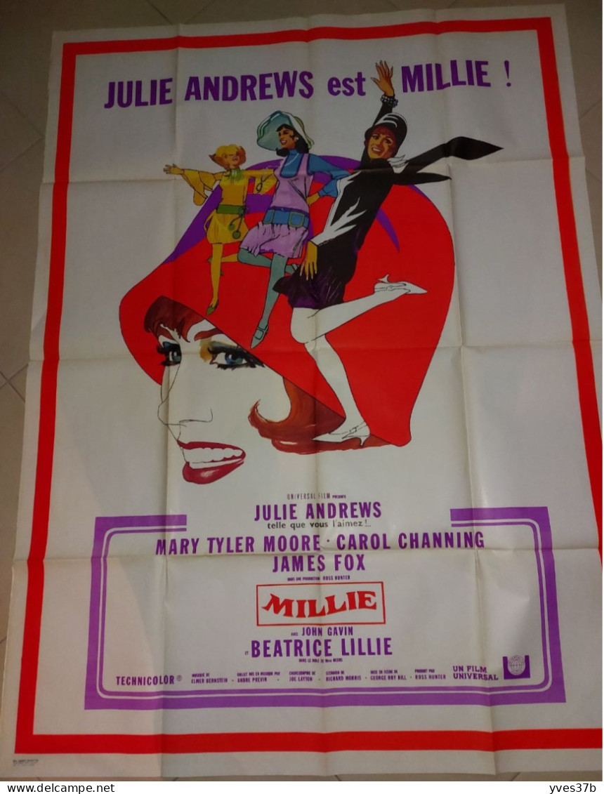 "MILLIE" Julie Andrews, M. Tyler Moore, C. Channing...1967 - 120x160 - TTB - Afiches & Pósters
