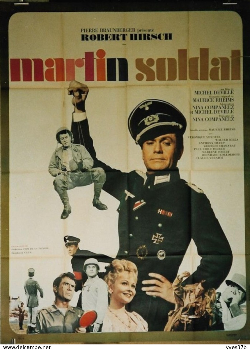 "Martin Soldat" Robert Hirsch, Nina Campaneez...1966 - Affiche  120x160 - TTB - Plakate & Poster