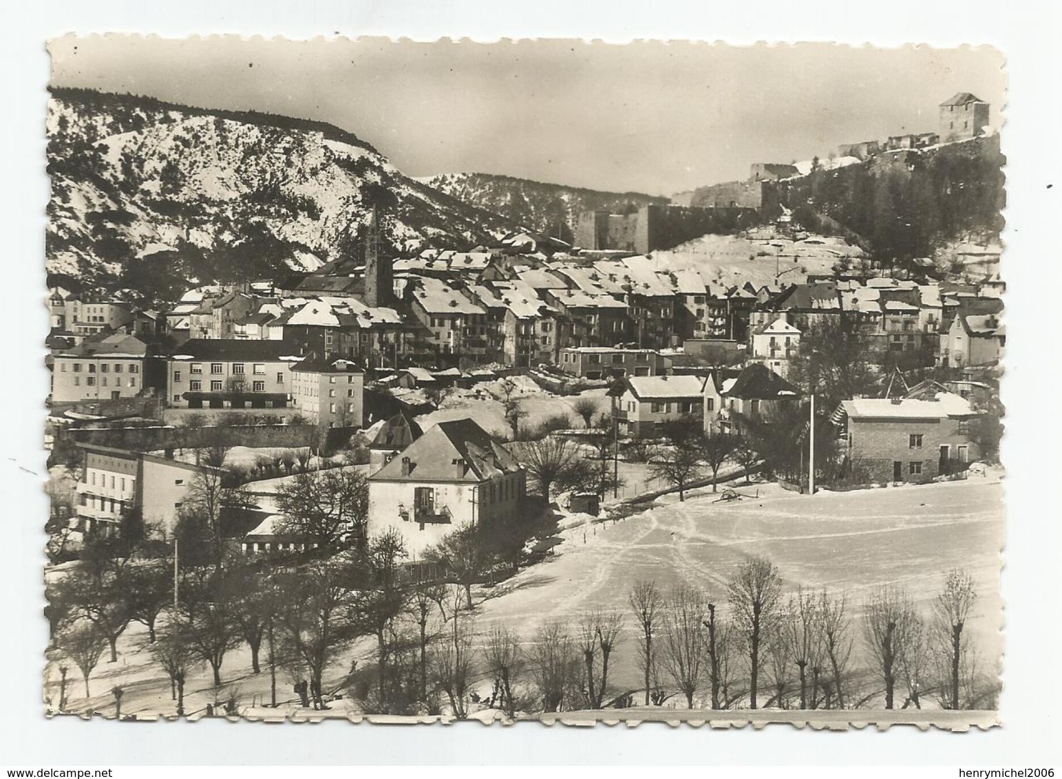 04 Basses Alpes Seyne Les Alpes Vue Générale En Hiver - Otros & Sin Clasificación