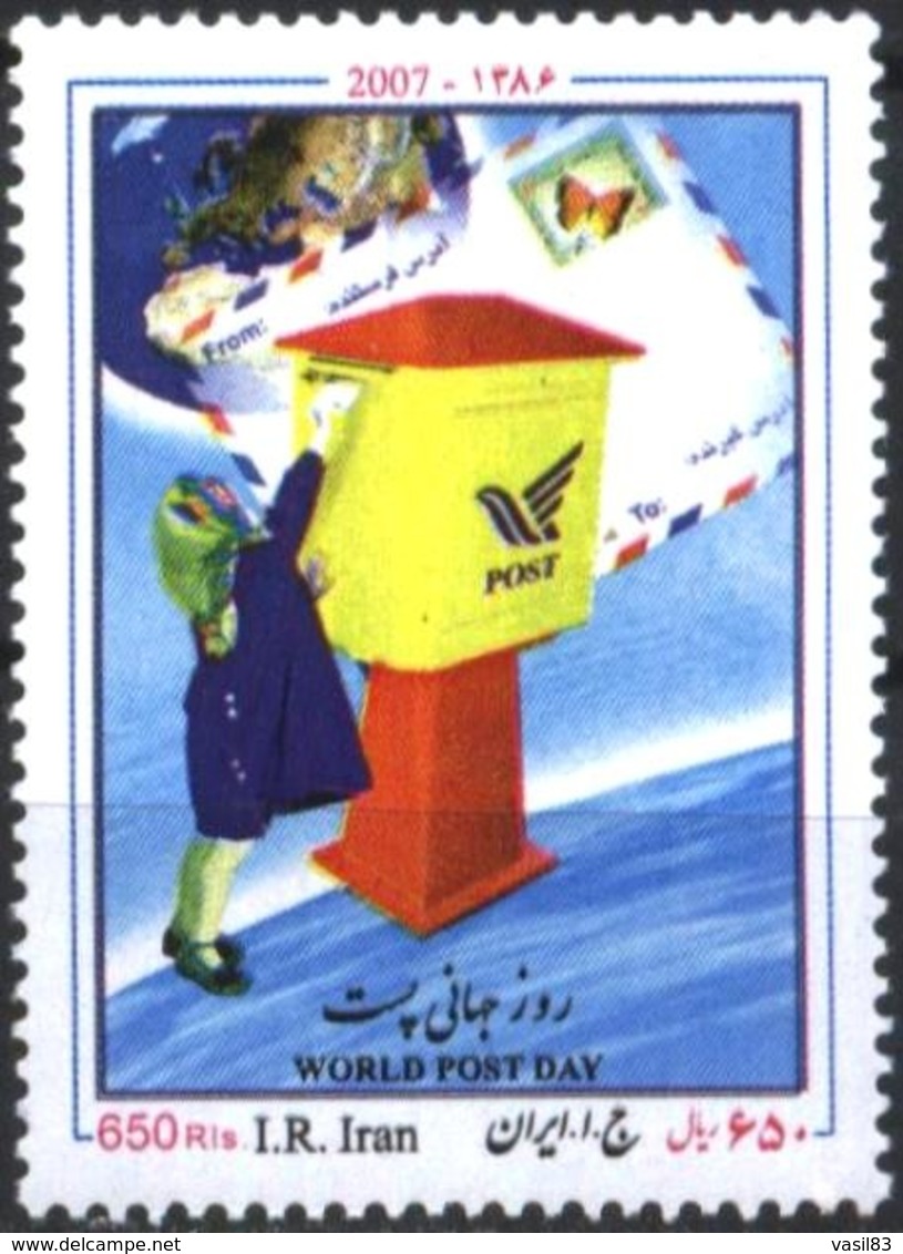 Mint Stamp World Post Day 2007  From Iran - Post