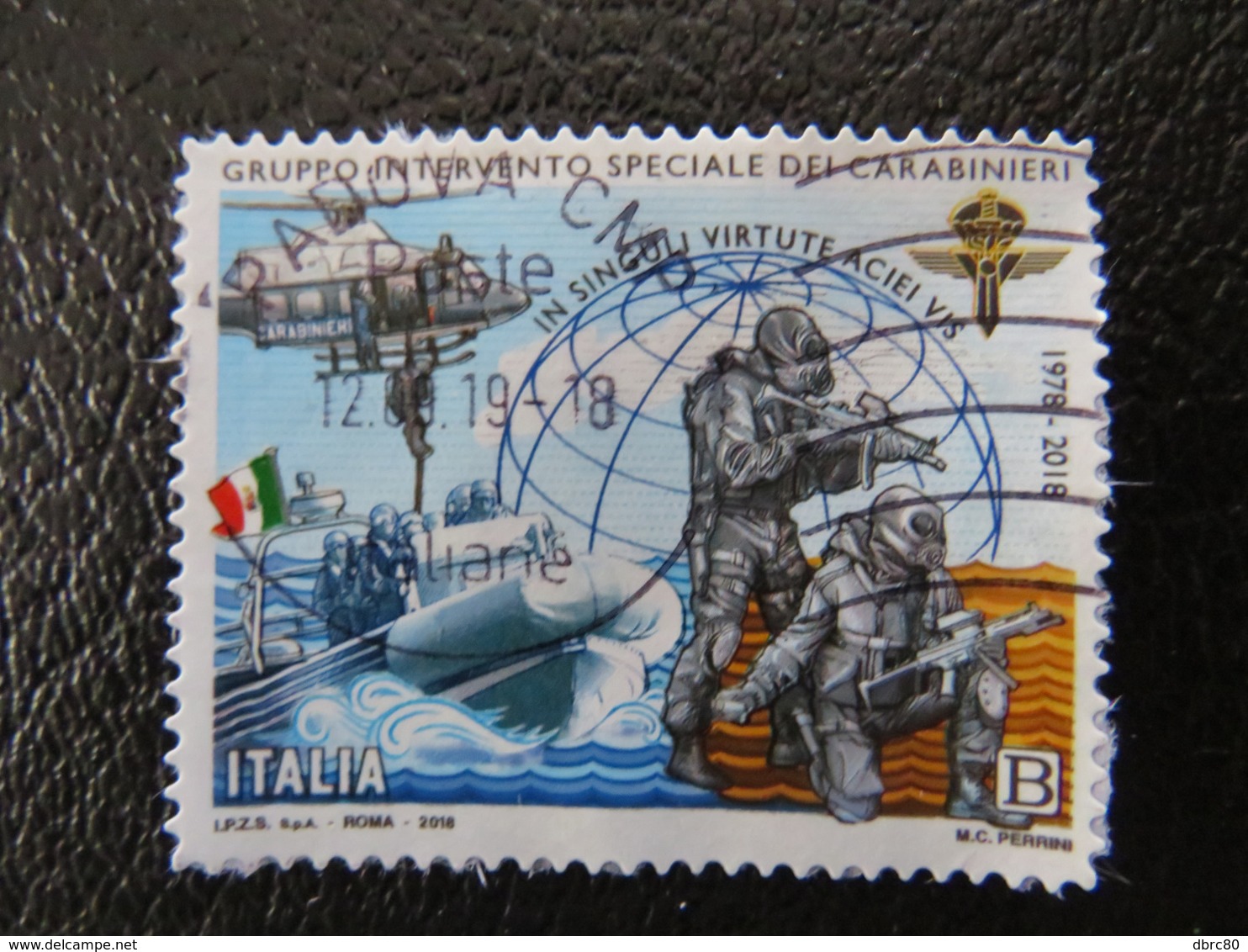 Italy, 2018, Police, Armors, Flag, - 1991-00: Used