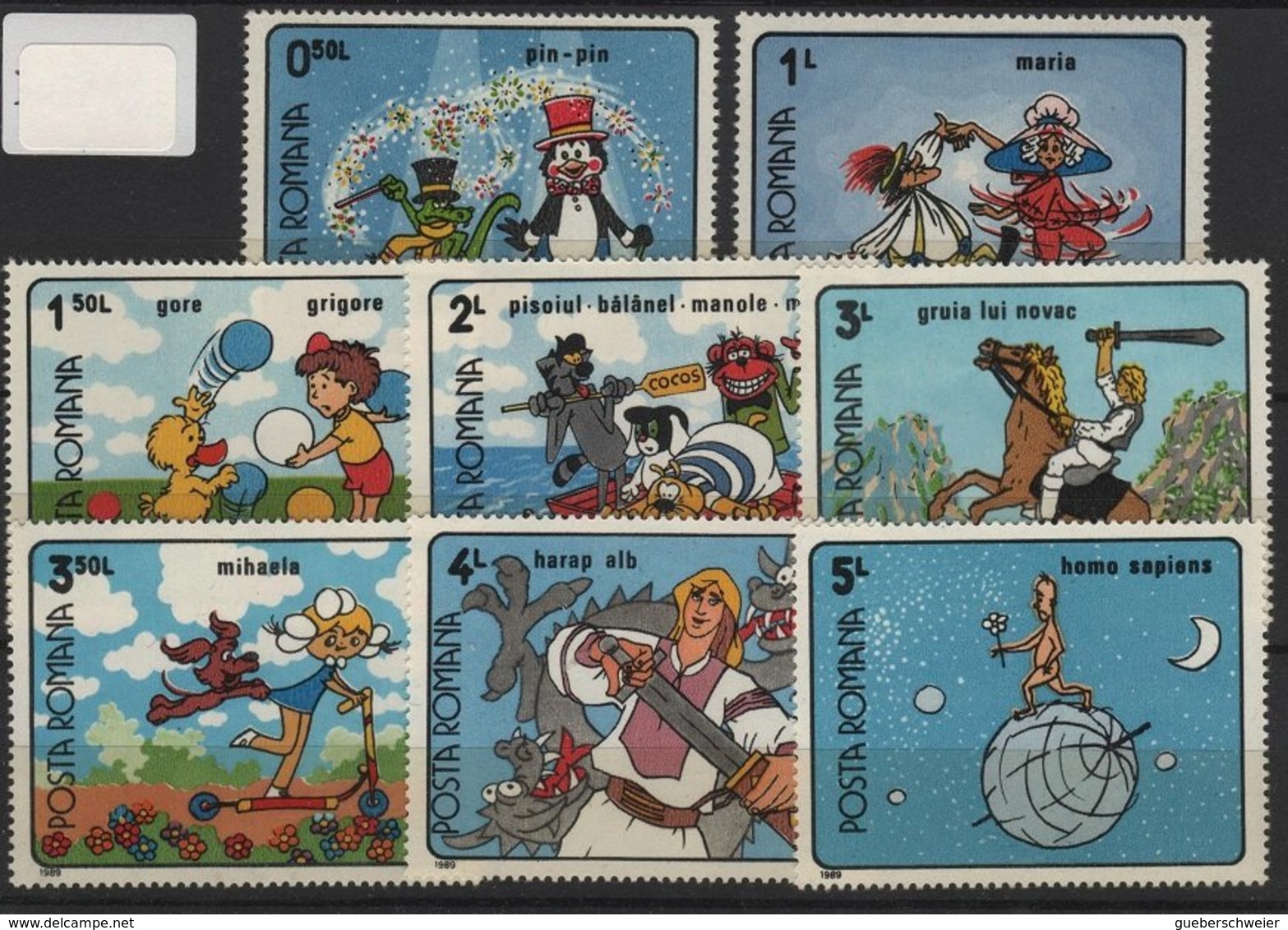 ART 84 - ROUMANIE N° 3852/59 Neufs** Dessins Animés Roumains - Unused Stamps