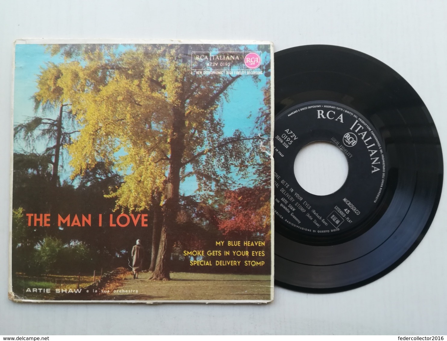 7"EP  - ARTIE SHAW - THE MAN I LOVE - RCA 1959 - Jazz