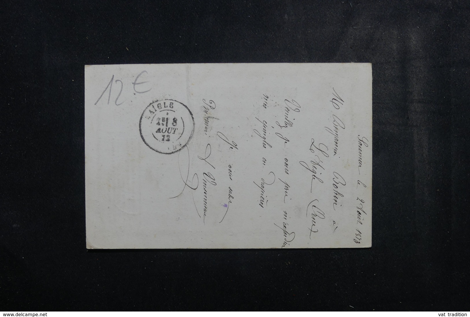 FRANCE - Carte Précurseur De Saumur Pour Laigle En 1873 , Affranchissement Cérès  - L 44895 - Cartes Précurseurs