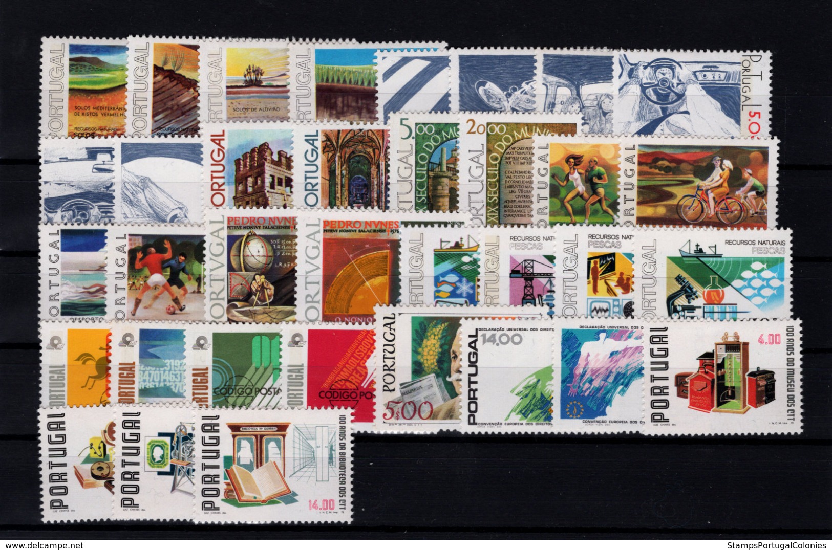 1978 Portugal Complete Year MNH Stamps. Année Compléte Timbres Neuf Sans Charnière. Ano Completo Novo Sem Charneira. - Ganze Jahrgänge