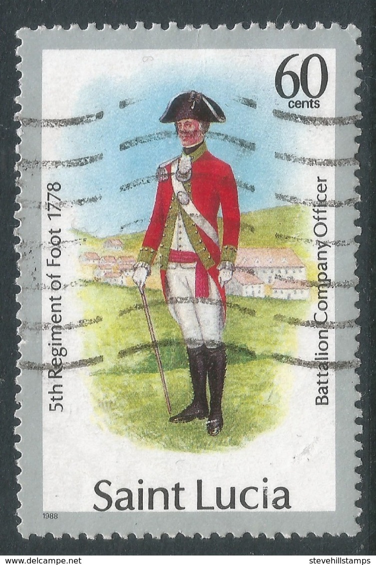 St Lucia. 1985 Military Uniforms. 60c Used. SG 937 - St.Lucia (1979-...)