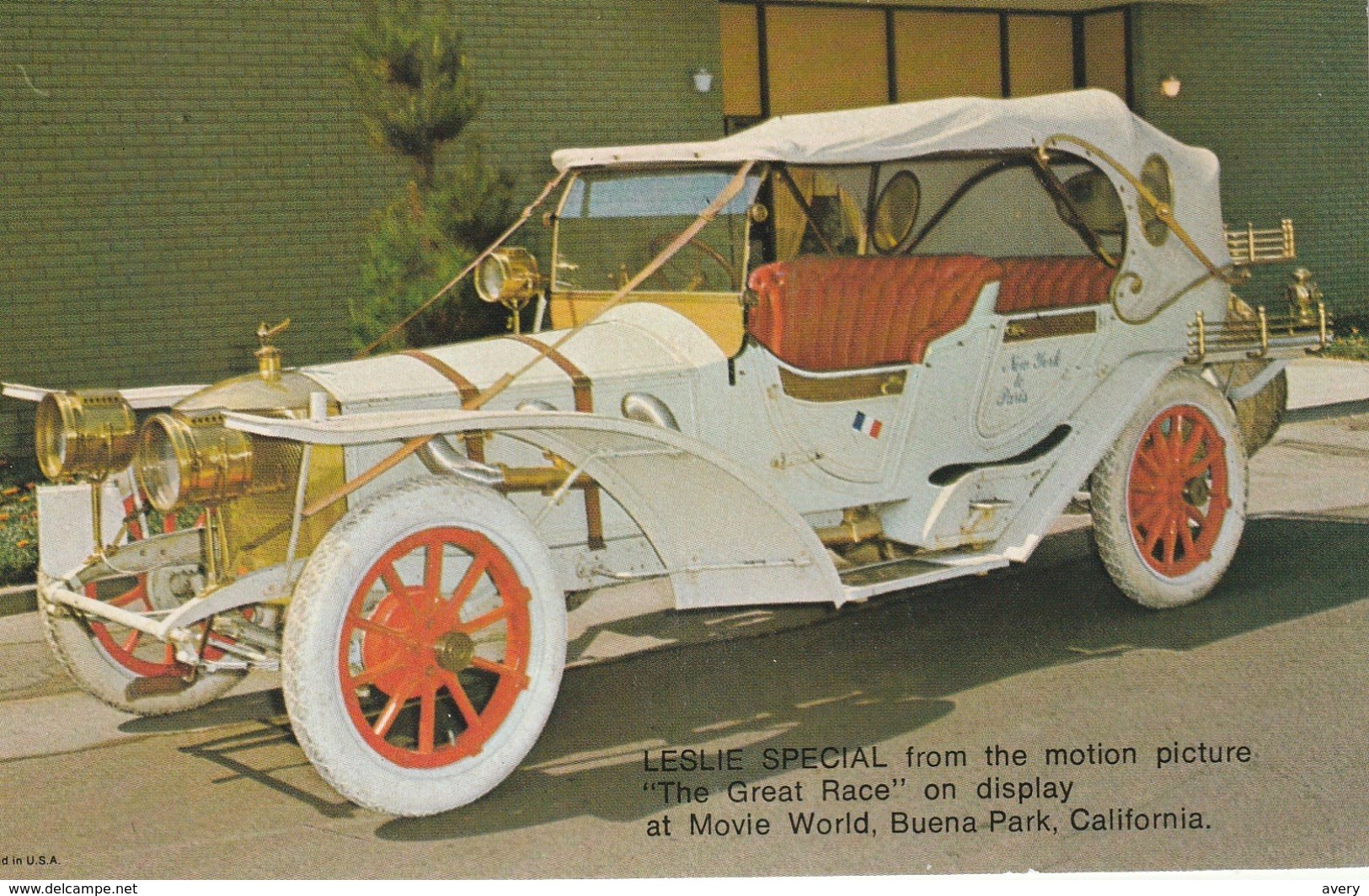 Leslie Special From The Motion Picture "The Great Race"  Movie World, Buena Park, California Valvoline Oil Company - Advertising