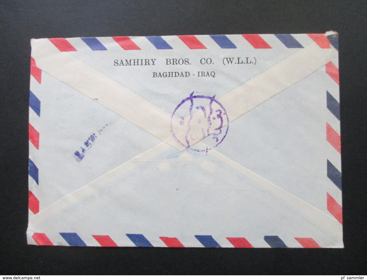 Irak / Iraq Luftpost / Air Mail 1965 Samhiry Bros Co. Baghdad - Mimstedt Kreide Und Mergelwerk - Irak