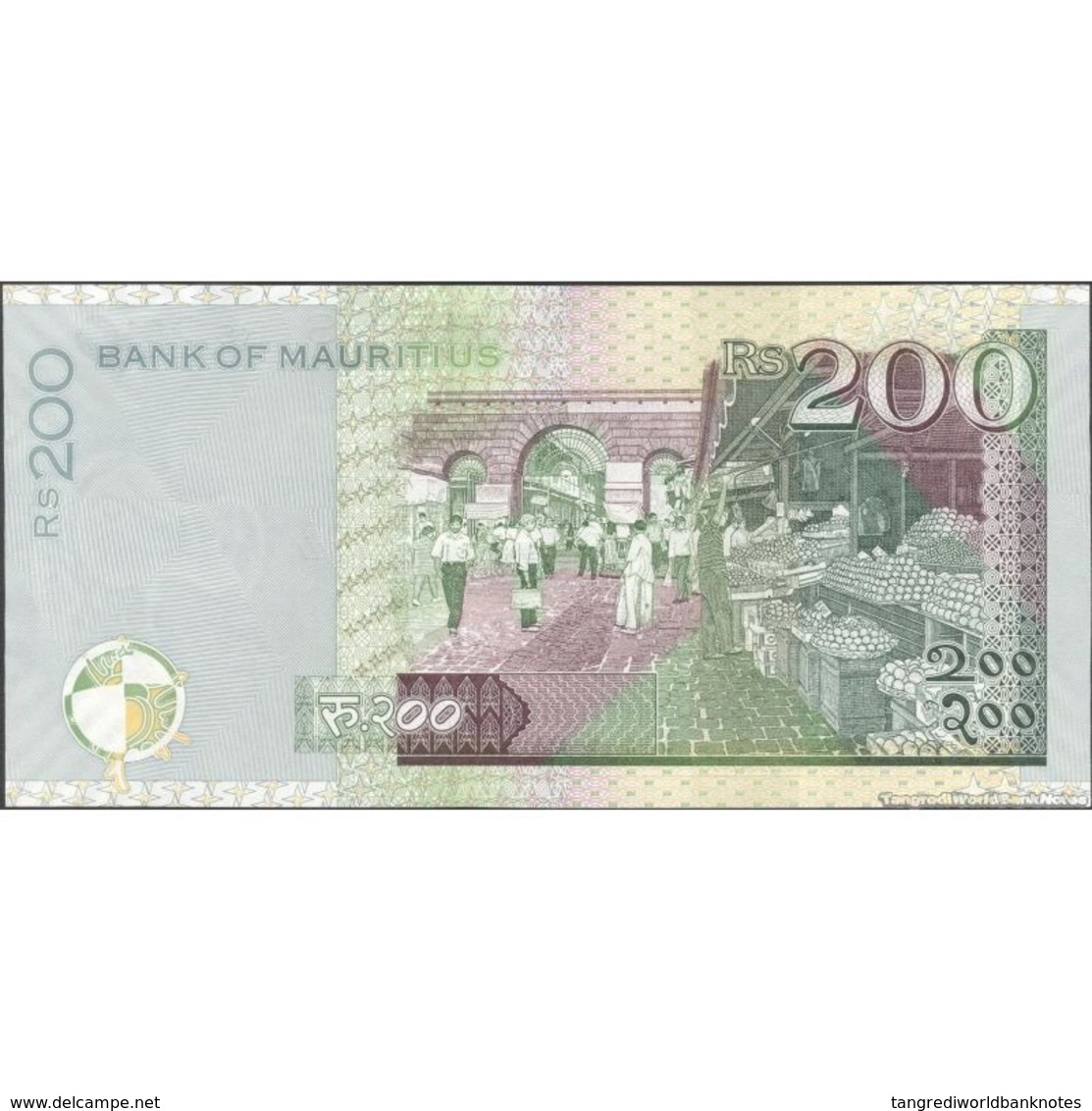 TWN - MAURITIUS 61b - 200 Rupees 2013 Prefix BW UNC - Mauritius