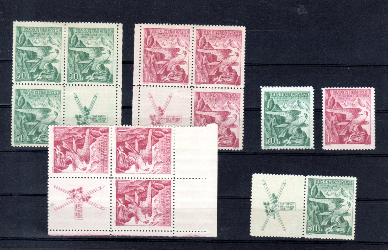 1938 Jeux Des Sokols Y 333-334 **/*  Mi 387/388**/* - Neufs