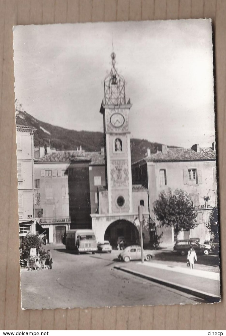 CPSM 04 - SISTERON - L'Horloge - TB PLAN PORTE Entrée De La Ville AUTOMOBILES 4 CV CAMION BERLIET ANIMATION - Sisteron