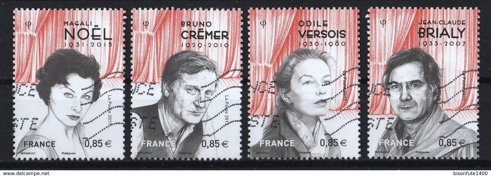 France 2017 : Timbres Yvert & Tellier N° 5174 - 5175 - 5176 Et 5177 Avec Oblit. Mécaniques. - Used Stamps
