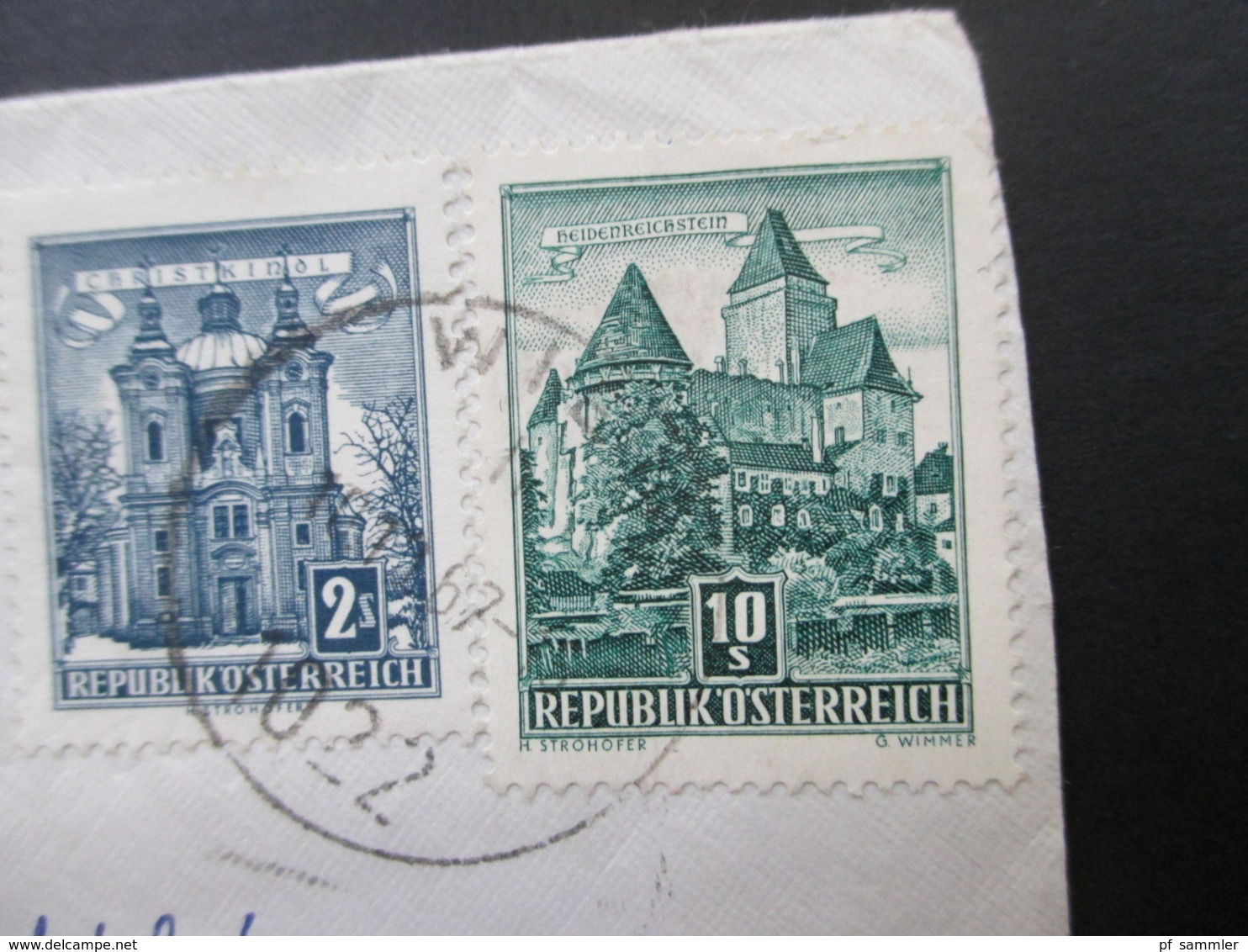 Österreich 1957 Verwendet 67 Bauerke Nr. 1038 10 Schilling Durch Eilboten Expres In Die DDR Mit 3 DDR Stempel - Lettres & Documents