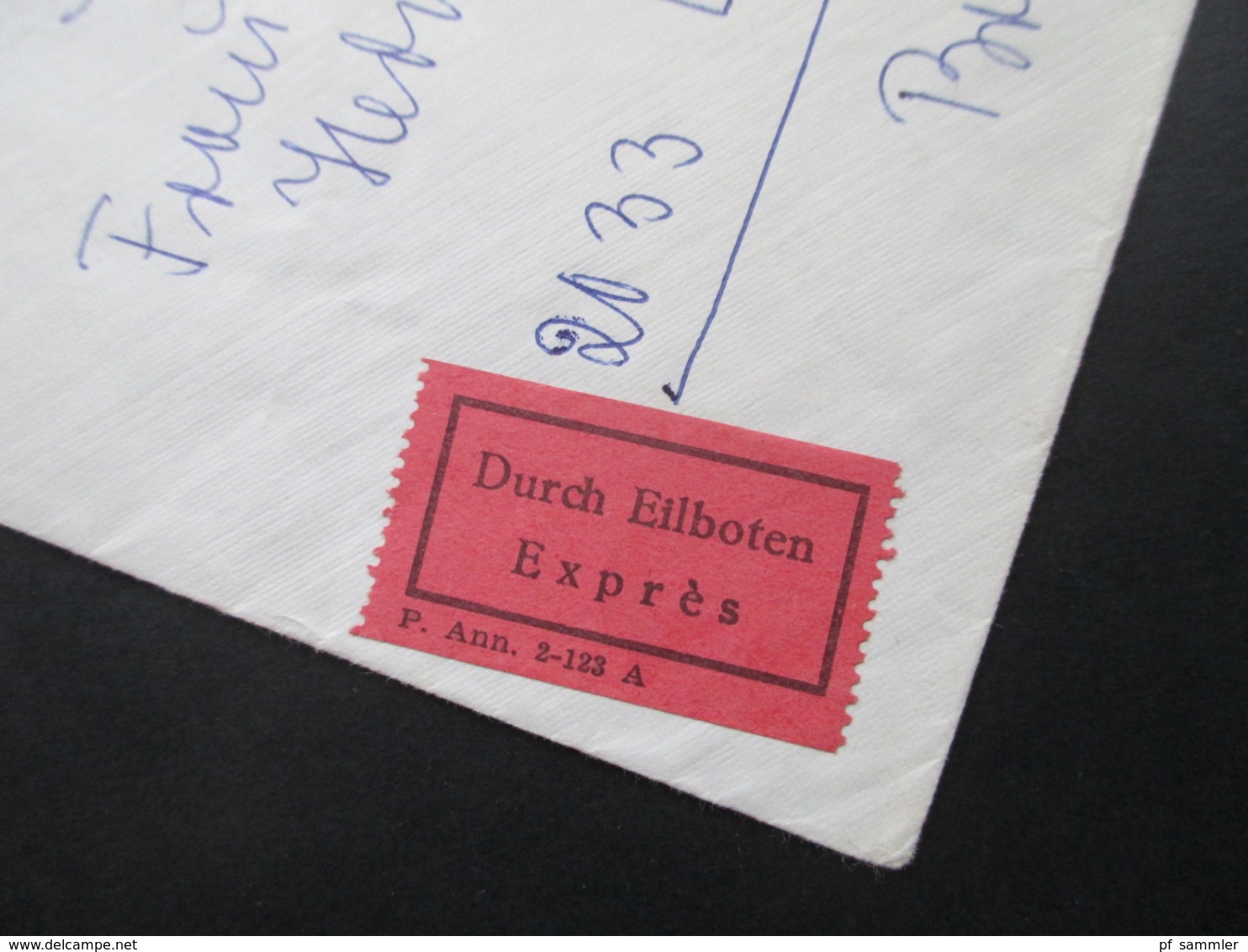 Österreich 1957 Verwendet 67 Bauerke Nr. 1038 10 Schilling Durch Eilboten Expres In Die DDR Mit 3 DDR Stempel - Brieven En Documenten