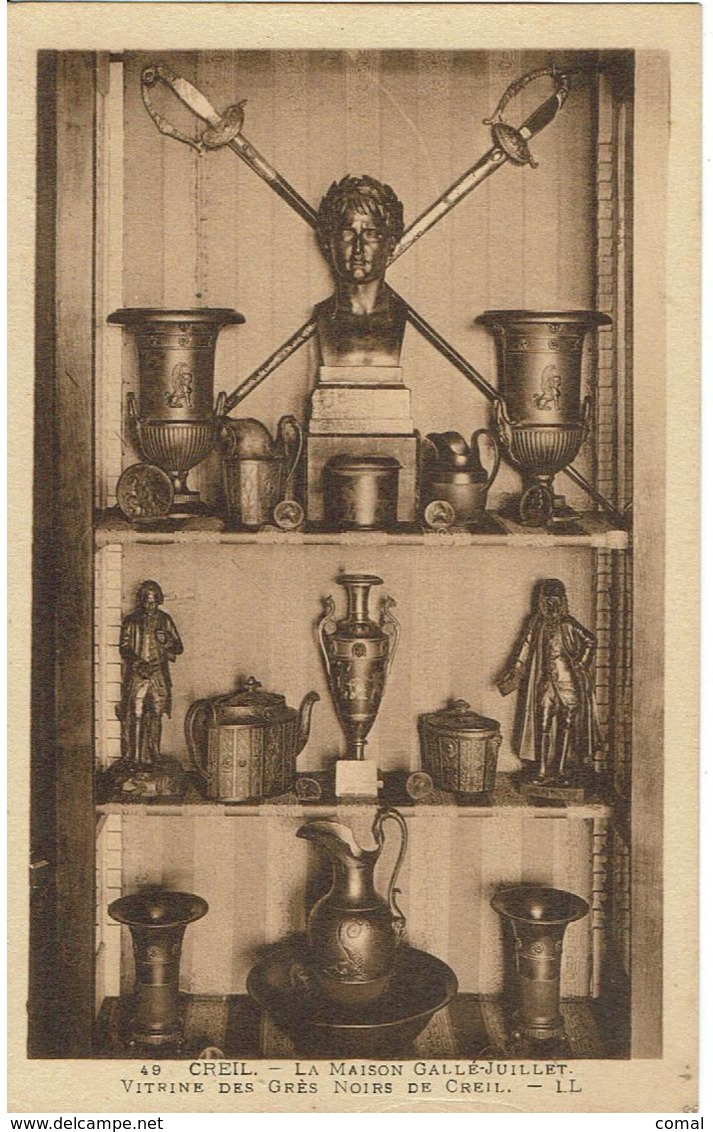 CC- CPA -60 - CREIL - La Maison Gallé-Juillet - Vitrine Des Grès Noirs De Creil - - Creil