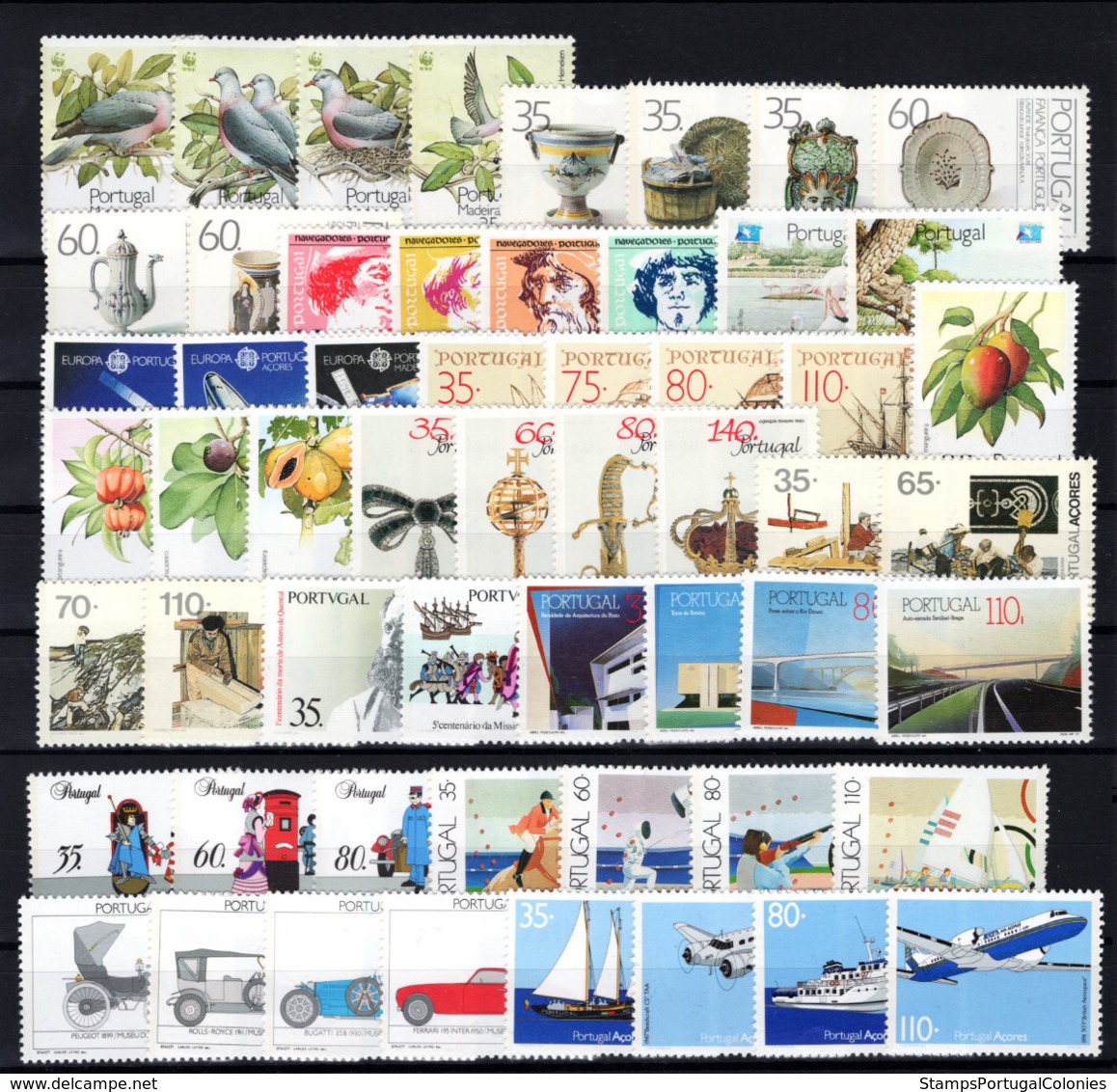 1991 Portugal Azores Madeira Complete Year MNH Stamps. Année Compléte NeufSansCharnière. Ano Completo Novo Sem Charneira - Années Complètes