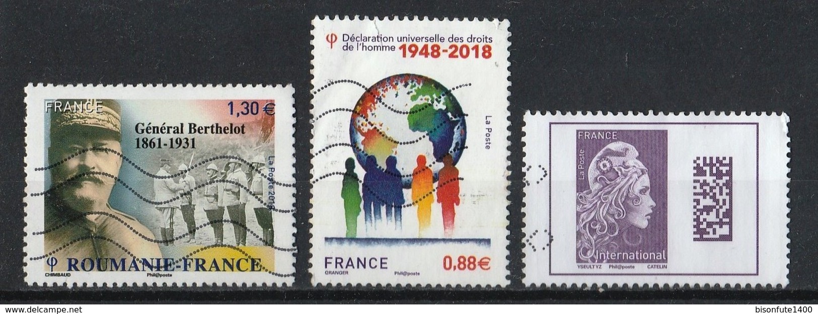 France 2018 : Timbres Yvert & Tellier N° 5259 - 5266 - 5273 + Vignette - 5274 - 5289 - 5290 Et 5291 Avec Oblit. - Gebruikt