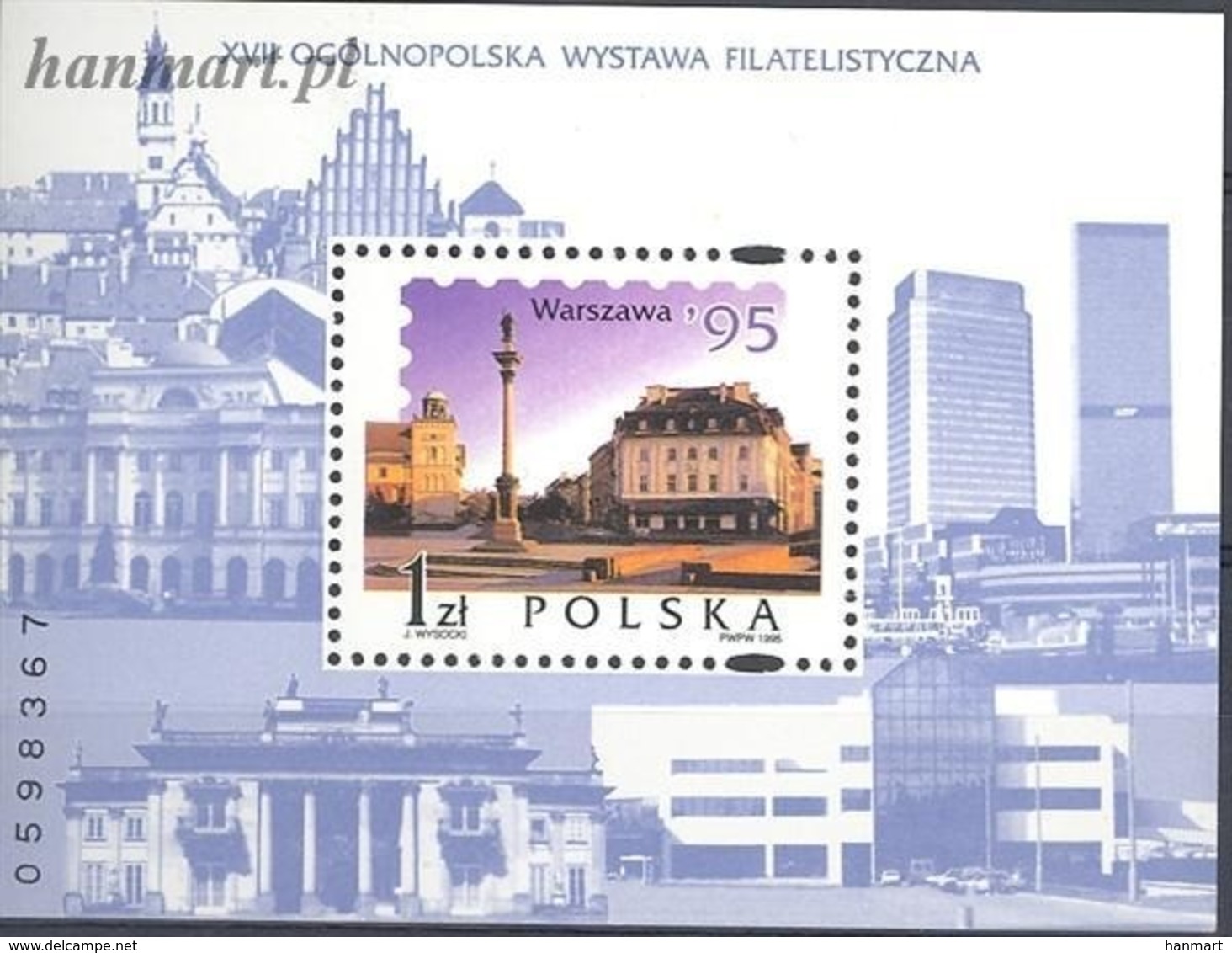 Poland 1995 Mi Bl 127 Fi Bl 157 MNH ( ZE4 PLDbl127 ) - Familias Reales