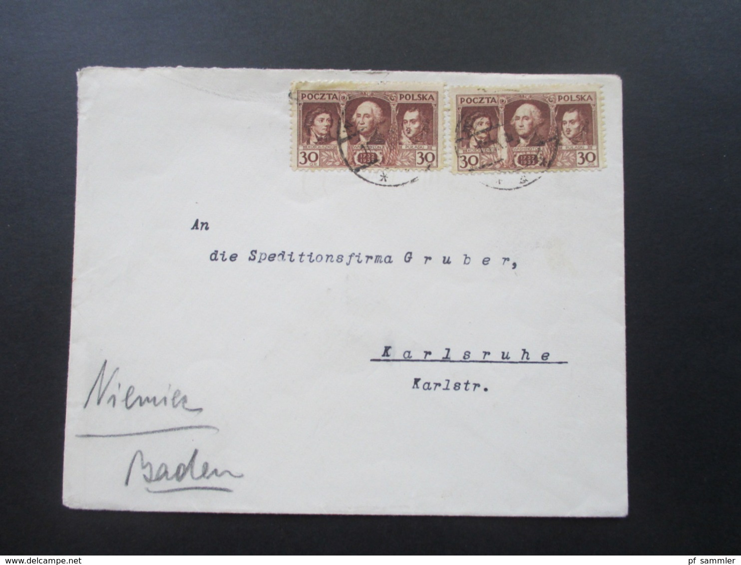 Polen 1932 Nr. 271 MeF Brief Des Leg. Sekr. Graf Du Moulin Deutsche Gesandtschaft Warschau SA Führungsspitze - Briefe U. Dokumente