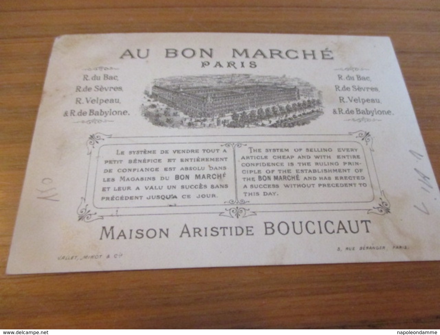 Chromo,Au Bon Marché - Au Bon Marché