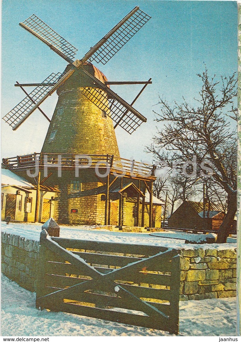 Windmill Cafe In Kuressaare - Kingissepa - Saaremaa - Circulated In Estonia 1980s - Estonia - Used - Estland