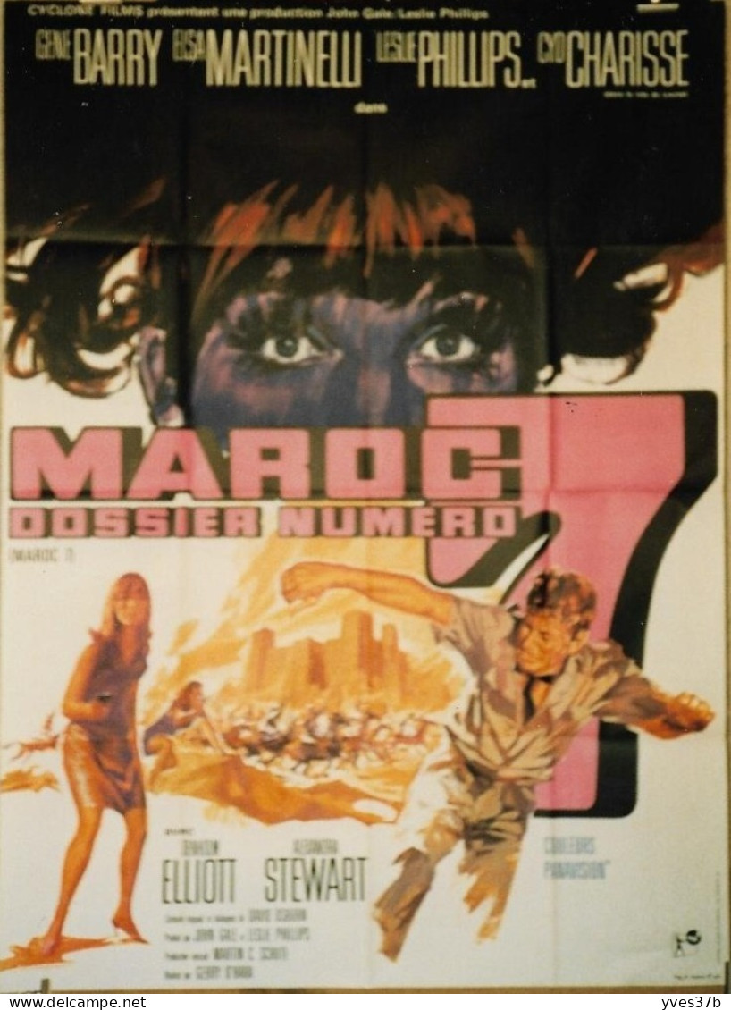 "Maroc Dossier Numéro 7" G. Barry, E. Martinelli...1967 - Affiche 120x160 - TTB - Manifesti & Poster