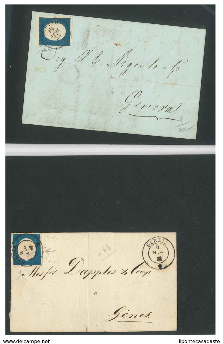 Covers ) ANTICHI STATI: SARDEGNA 1820/1862 | Insieme Di 16 Lettere Del Periodo. Notati 4 "Cavallini" Con Impre - Sardinië