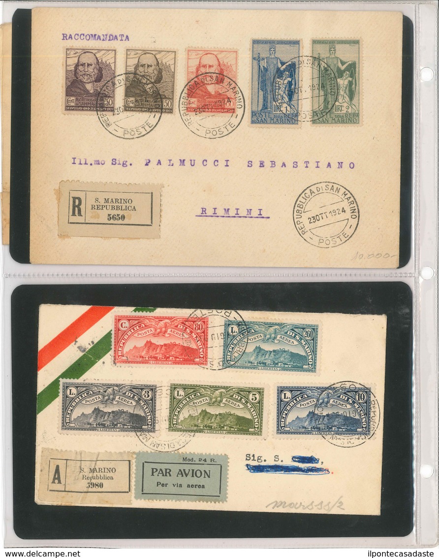 Covers/FDC ) SAN MARINO 1924/1952 | Lotto formato da oltre 25 buste del periodo. Notate buone affrancature tra cui