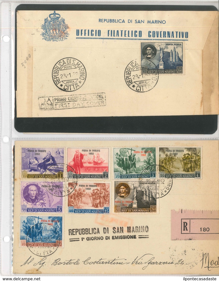 Covers/FDC ) SAN MARINO 1924/1952 | Lotto formato da oltre 25 buste del periodo. Notate buone affrancature tra cui