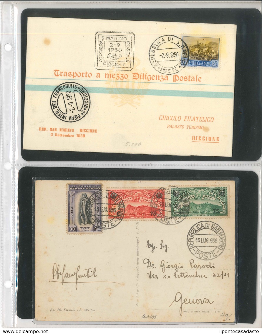 Covers/FDC ) SAN MARINO 1924/1952 | Lotto formato da oltre 25 buste del periodo. Notate buone affrancature tra cui