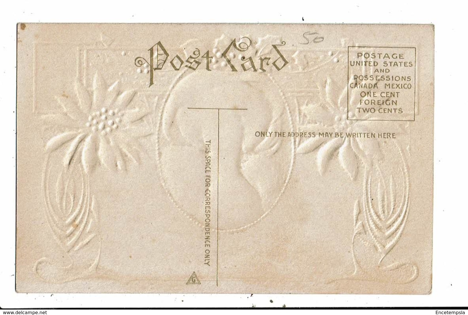 CPA-Carte Postale En Relief Vierge-Angleterre - Compliments Of The Season VM8014 - Other & Unclassified